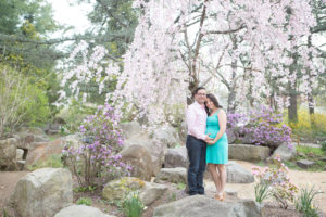 Maternity Session in Cherry Blossoms at Sayen Gardens {Hamilton, NJ Photographer}