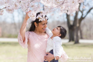 Cherry Blossom Family Portraits {Ewing NJ Photographer}